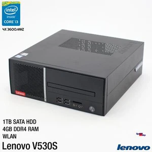 IBM LENOVO V530S I3 8100 Mini Computer PC RS-232 Windows 10 WLAN 1TB HAA 4GB RAM - Picture 1 of 5