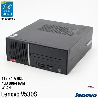 IBM LENOVO V530S I3 8100 MINI COMPUTER PC RS-232 WINDOWS 10 WLAN 1TB HAA 4GB RAM - Immagine 1 di 4