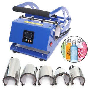 6 en 1 Vaso Taza Máquina de Prensa de Calor para Taza Taza Botella Taza Máquina para Hornear 500W - Imagen 1 de 7