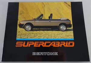Prospetto/Brochure Fiat Ritmo Bertone Cabriolet Stand 04/1985 - Foto 1 di 2