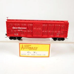 Accurail HO Scale Great Northern GN #56079 40' Wood Stock Car Kit Built 4702 - Picture 1 of 5