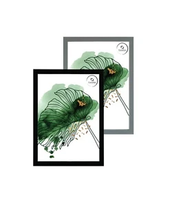 Moderner dünner Bilderrahmen 15x20mm A4 A3 schwarz & grau Oxford Style Druckrahmen - Bild 1 von 4