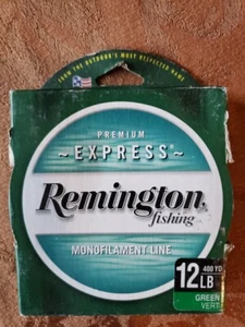 Línea de Pesca Remington 400 Yardas 12LB Prueba EE. UU. Verde VERT Monofilamento Premium - Imagen 1 de 2