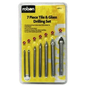 Rolson 48902 7pc Glas & Fliesen Bohrer Set - Bild 1 von 1