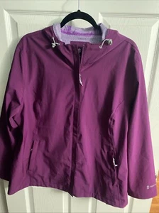 Free Country Women SZ XXL Purple Long Sleeve Hooded Full-Zip Jacket EUC - Picture 1 of 17