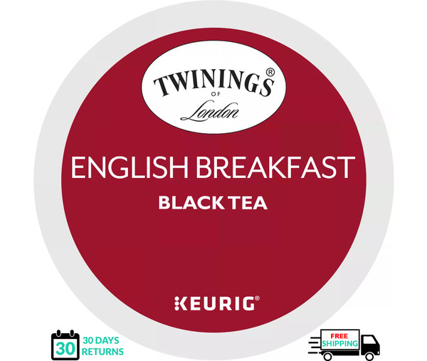 Twinings of London Decaffeinated English Breakfast Tea K-Cups for Keurig, 24 Photo Related