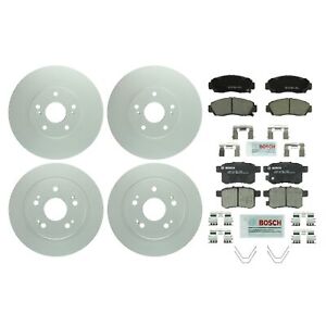 Bosch Front 299mm Rear 281mm Disc Rotors Pads Brake Kit For Honda Accord TSX GAS