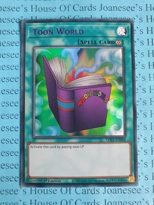 Toon World LDS1-EN068 Ultra Rare Purple Yu-Gi-Oh Card 1st Edition Alt Artwork - Image 1 of 3