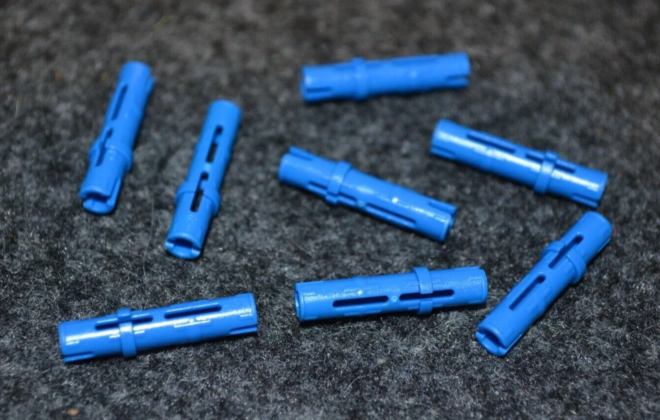 (8) Blue #3 Connector Bushing Pin w/ Collor ~ Technic ~ New Lego Parts ~ - Image 1 of 1
