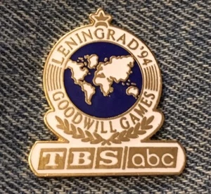 TBS ~ Pin de medios ABC ~ 1994 Juegos de buena voluntad ~ Leningrado - Imagen 1 de 2