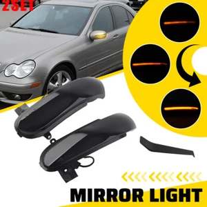 2Set Dynamic Pair LED Signal Mirror Light Fit Mercedes Benz SLK-Class R171 W171 - Picture 1 of 13