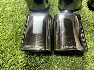 AMG style aftermarket exhaust tips W123 W24 W126 W129 W140 W210 - Picture 1 of 5