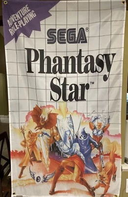 Phantasy Star 5ft Flag Sega Master System 1988 Banner Poster - Image 1 of 3