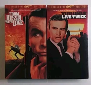 Vintage VHS From Russia With Love & You Only Live Twice - Picture 1 of 4