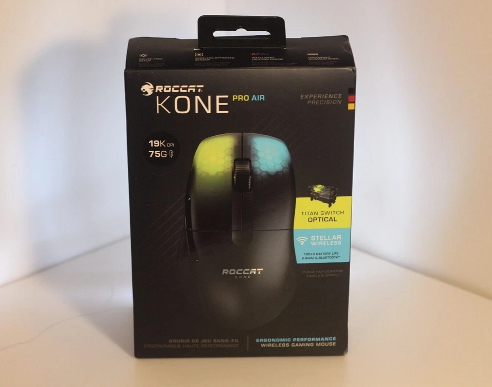 🔴 ROCCAT Kone Pro Air Wireless RGB Optical Gaming Mouse. - Image 1 of 3