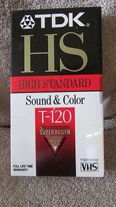 TDK HS High Standard T-120 leere VHS-Kassette - Neu!!! (G 73) - Bild 1 von 1