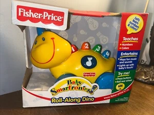 2000 FISHER PRICE BABY SMARTRONICS! ROLL-ALONG DINO W/LIGHTS & SOUNDS. NEW - Picture 1 of 10