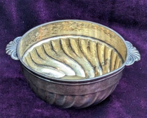 19th Century Christofle Silver Plated Wine Taster Shell Motif Double Handle Gilt - Picture 1 of 13