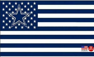 BANDIERA COWBOYS 3X5 Dallas Banner Football Americano Nuovo Spedizione Veloce USA - Foto 1 di 8