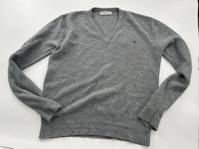 Suéter Christian Dior Monsieur Gris Cuello en V Mangas Largas, Talla L Foto 1 de 4