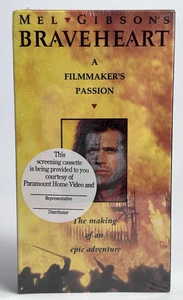 BRAVEHEART VHS 1995 SCREENER/ DEMO/PROMO SEALED RARE - Picture 1 of 3