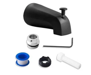 Top Diverter Tub Spout with 4 in 1 Adapter, Universal fit 1/2" Copper Slip, - Picture 1 of 7
