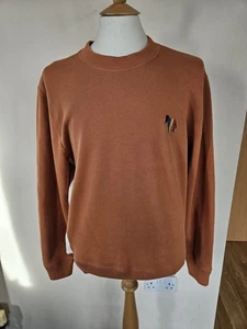 PS Paul Smith Orange Rainbow Zebra Logo Sweatshirt S Long Sleeve Jumper Pullover - Picture 1 of 22