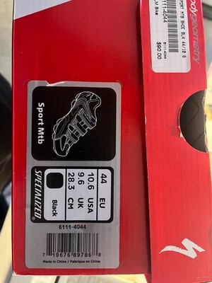 Specialized Body Geometry MTB Deporte Ciclismo Zapatos Clip En Hombres 10.5 (44 EU) Foto 1 de 4