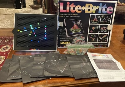 Vintage Lite Brite Glowing Pegs Game! Works ! - Image 1 of 4