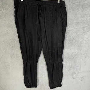 Pantalones JOHNNY WAS para mujer L negros Alice Jogger informales tirar con cordón - Imagen 1 de 10