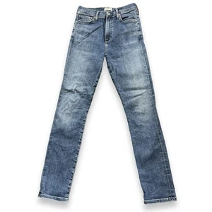 Pantalones de mezclilla ajustados Citizens Of Humanity Olivia talla 26 pierna recta lavado claro - Imagen 1 de 14
