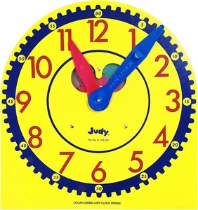 Carson Dellosa 13" x 12" Judy Clock, Time-Telling Teaching Clock for Kids,... - Picture 1 of 6