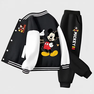 Set Tuta Bambino Mickey Giacca Pantaloni Topolino 2 pz autunno - Immagine 1 di 4