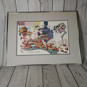 Robert Marble Lithographie Bleistift signiert 1990 Druck mattiert Erdbeere ShortPigs - Bild 1 von 21