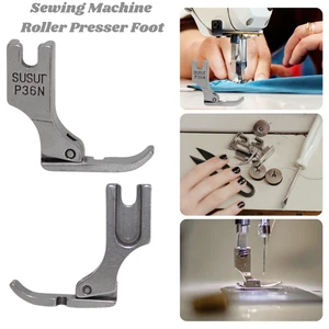 P36N Industrial Sewing Machine Roller Presser Foot Gunmetal Black Thick Fabric - Picture 1 of 12