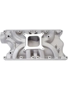 Edelbrock Intake Manifold Torker II Single Plane Aluminium Natural Square (5081) - Picture 1 of 12
