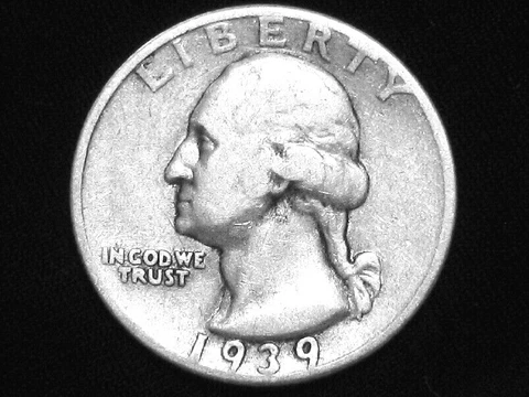 1939-S Washington Quarter --- Very Fine +++ Cover