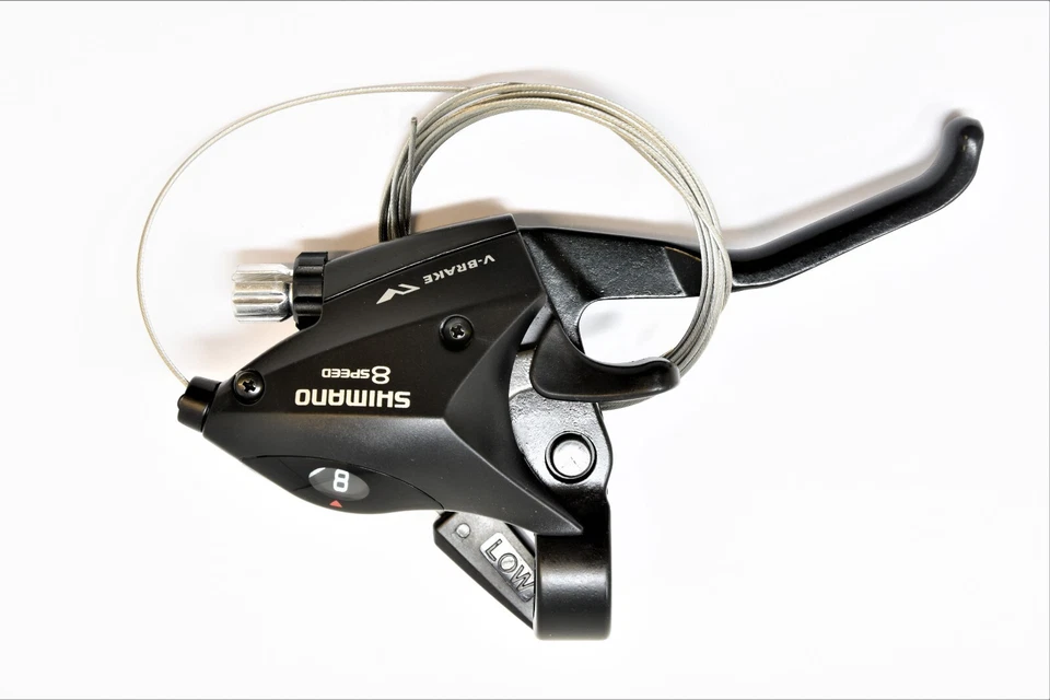 BLACK RIGHT HAND SHIMANO ST-EF50-R EZi-FIRE GEAR SHIFTER + BRAKE LEVER 8 SPEED  - Image 1 of 1