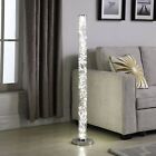 49 In. Exposed Rope Led Minari Clear Column Floor Lamp Clear