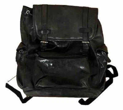 MOCHILA BOSCA VINTAGE RARA DE CUERO NEGRA Foto 1 de 4