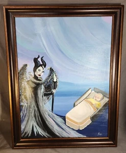 "The Dark Empress", Original Art, 21" x 27", Framed, OOAK, Striking and Moody - Picture 1 of 9