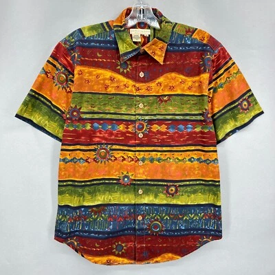Territory Ahead Shirt Mens Medium Southwestern Aztec Button Up Multicolor - Image 1 of 4