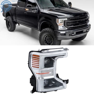 Factory For 2020-2022 Ford F250 SuperDuty Chrome Full LED Headlight Headlamp RH Foto 1 de 4