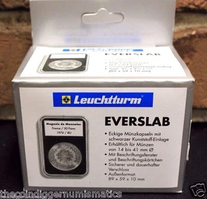 5 Lighthouse EVERSLAB Coin Holder 16mm Gold 1/10oz American Eagle SLAB Capsule - Picture 1 of 4
