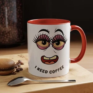 Funny Coffee Mug, 11oz Ceramic Accent Cup, Perfect Gift - Picture 1 of 31