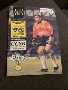 1999 Dunfermline Athletic V Dundee United Football Programme - Picture 1 of 3
