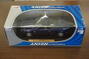 Anson 1/18 Scale Mercedes CLK Cabriolet Blue Convertible (4321) - Picture 1 of 5