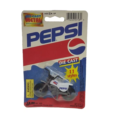 1993 GOLDEN WHEEL MOTORCYCLE TOY - PEPSI TEAM RACER DIE CAST METAL JA-RU RARE - Image 1 of 4