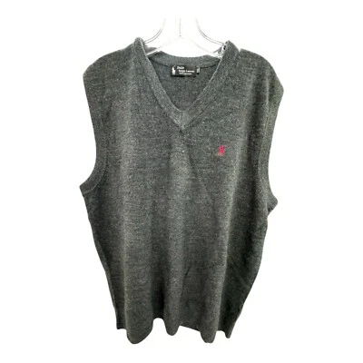 Polo Ralph Lauren хлопок кашемир смесь свитер жилет серый XXL 2XL - Изображение 1 из 4