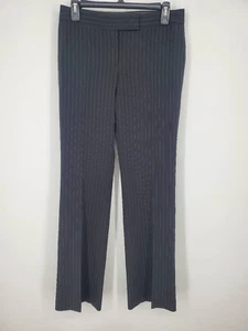 Tahari Damen schwarz Nadelstreifen weites Bein Karriere Arbeitshose Hose Größe 4 - Bild 1 von 4